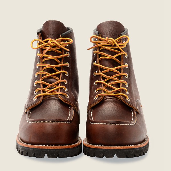 Heritage Støvler Herre - Red Wing Roughneck - 6-Inch Oil-Slick Læder - Mørkebrune - CSZPVB-932